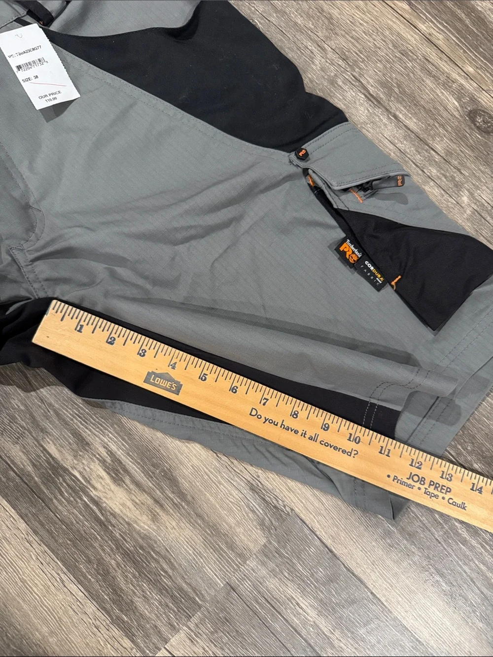 Timberland PRO Gray and Black Cargo Work Shorts